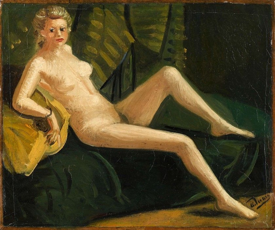 Nude lying by Andre Derain