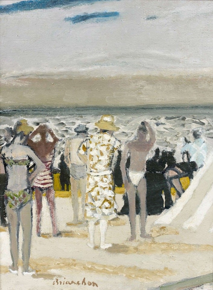 Beach in Carnac by Maurice Brianchon