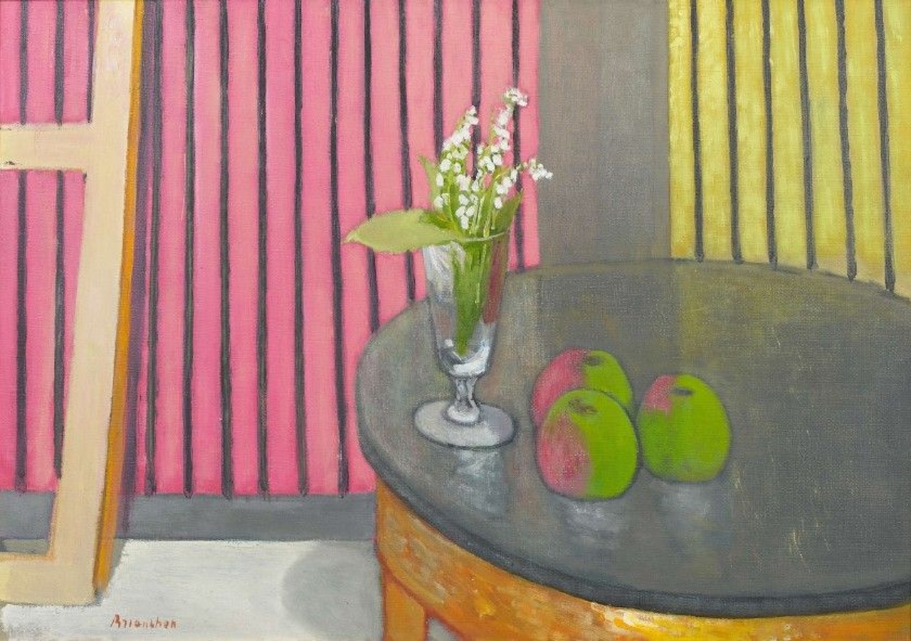 Still life with lily of the valley by Maurice Brianchon