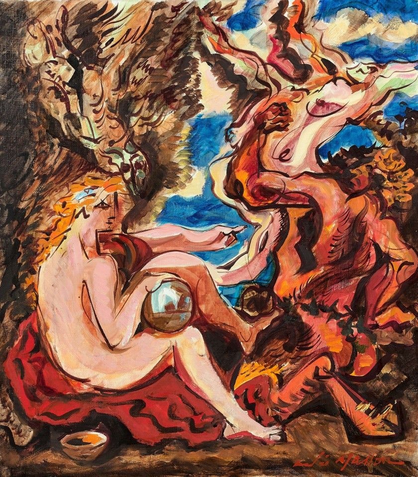 Classical Scene I (Crystal Globe) by André Masson