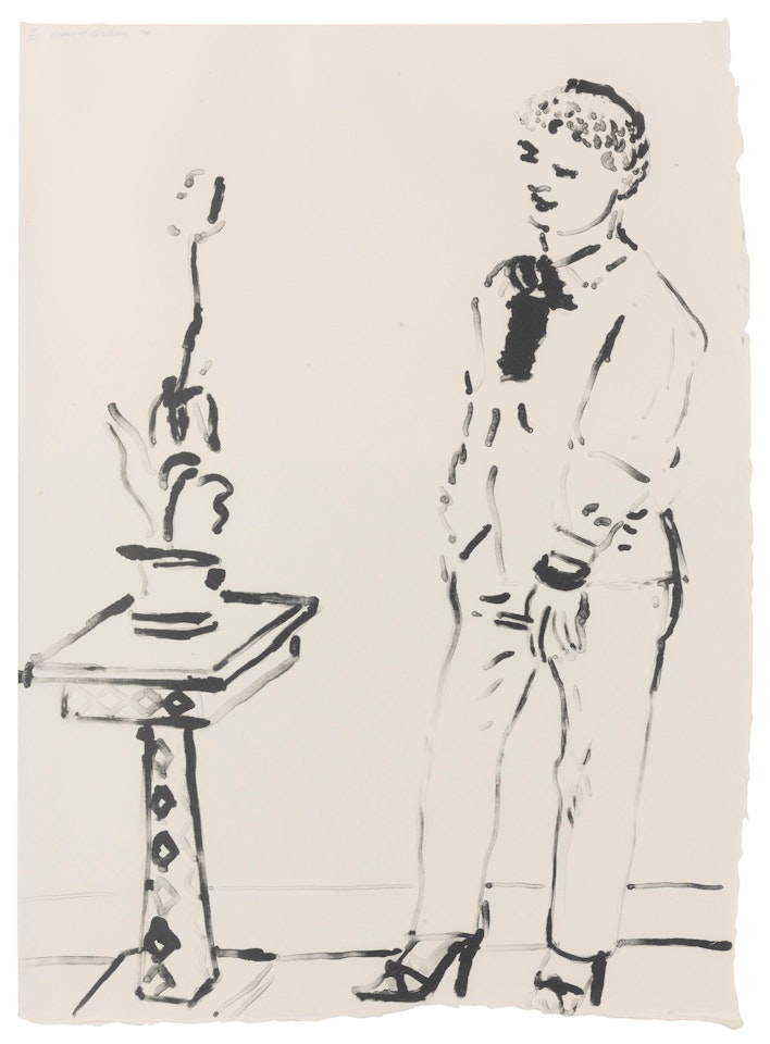 Celia Musing by David Hockney