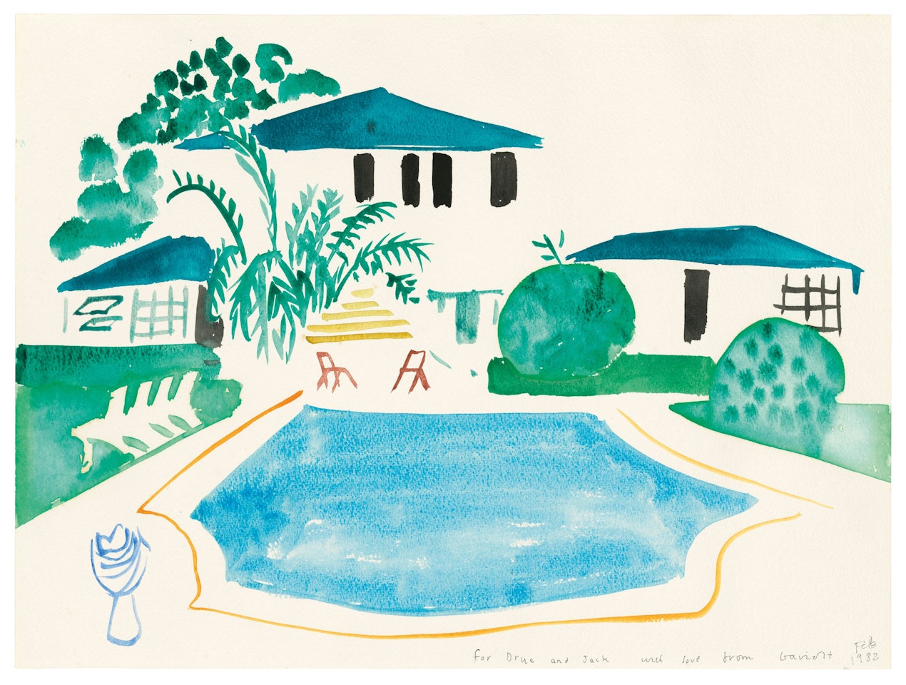 Swimming Pool by David Hockney
