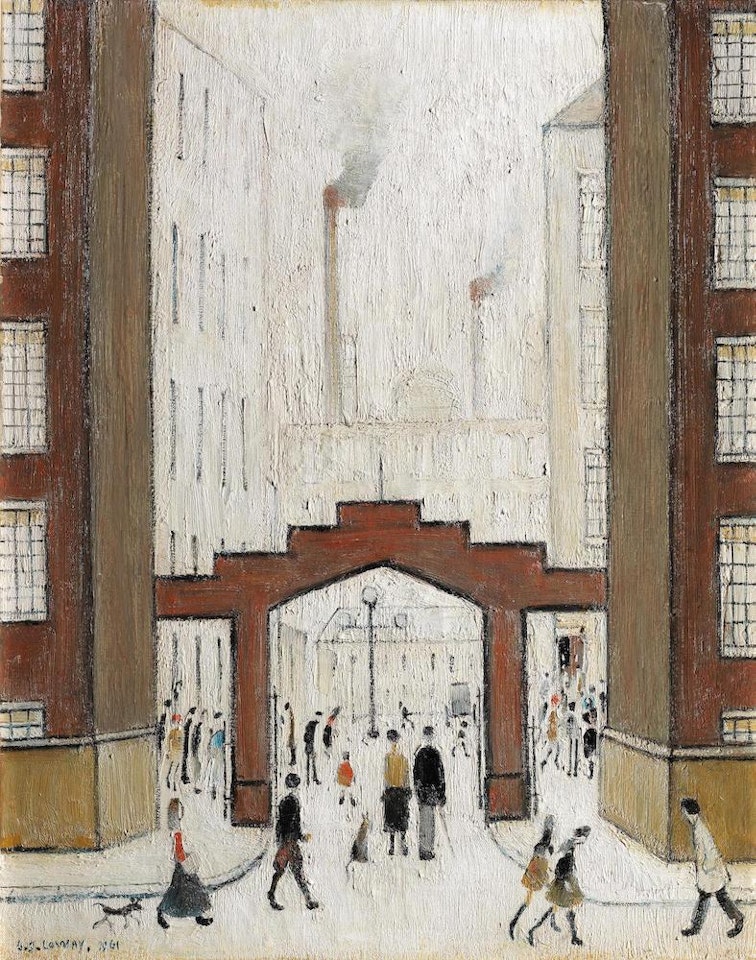 Old Dwellings by Laurence Stephen Lowry