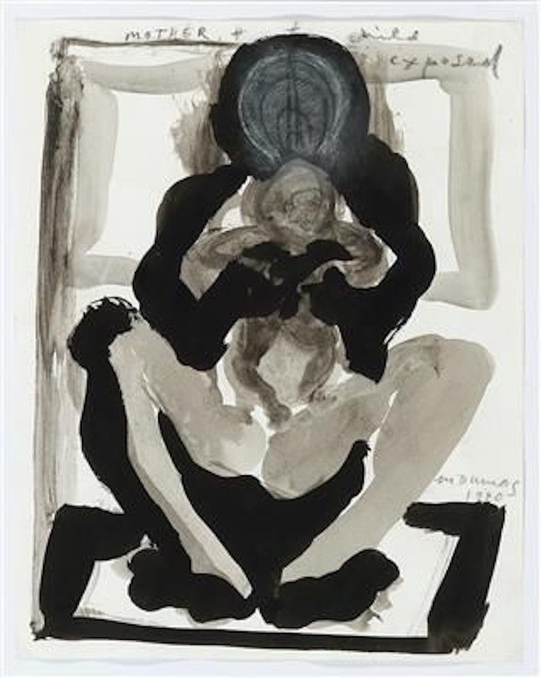 Mother + child exposed by Marlene Dumas