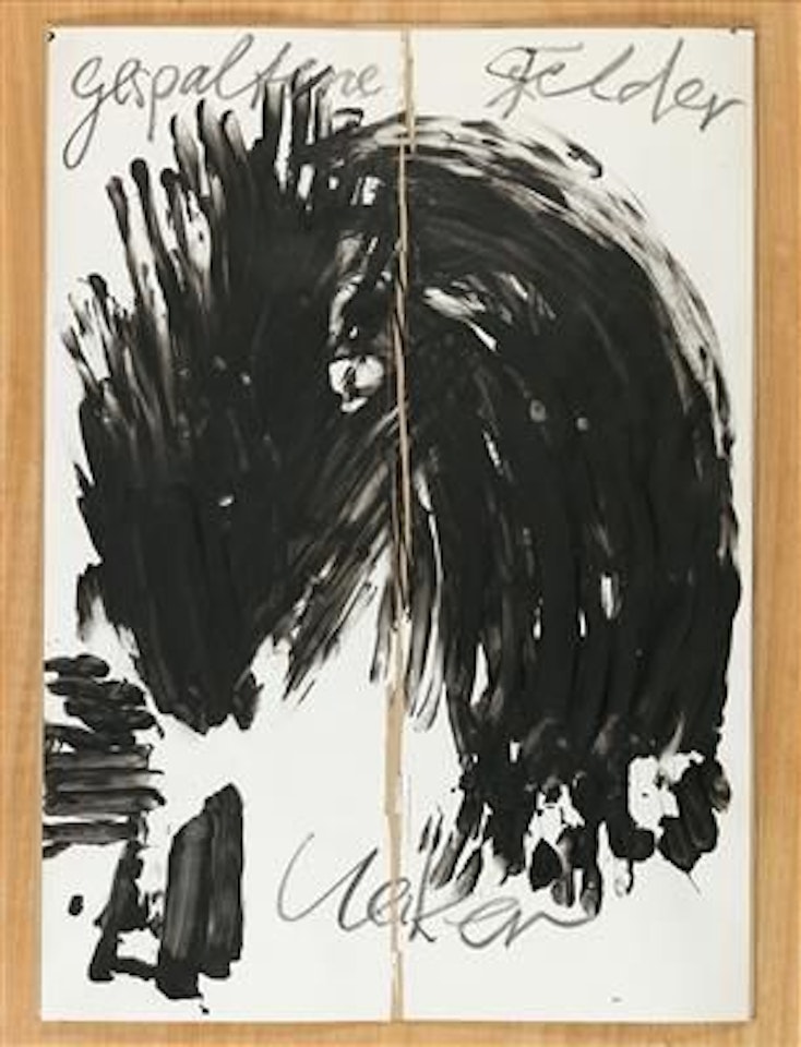 Gespaltene Felder by Günther Uecker