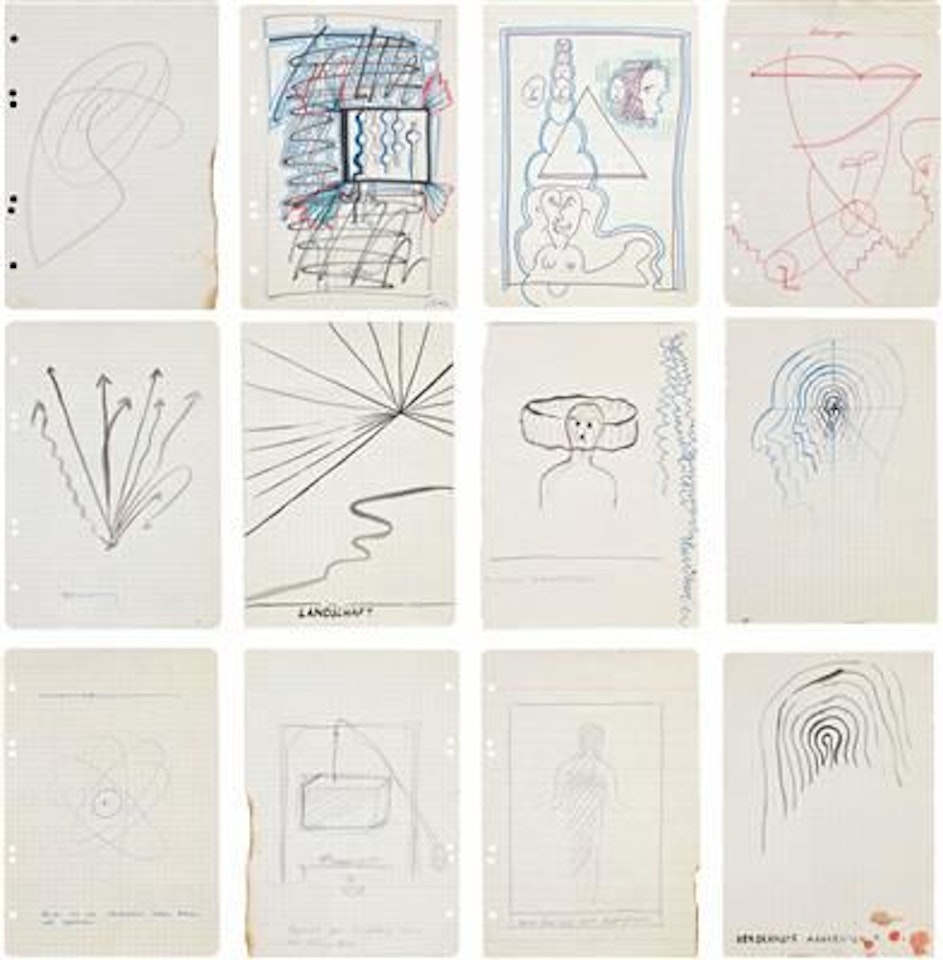 Untitled (group of ten drawings) by Sigmar Polke