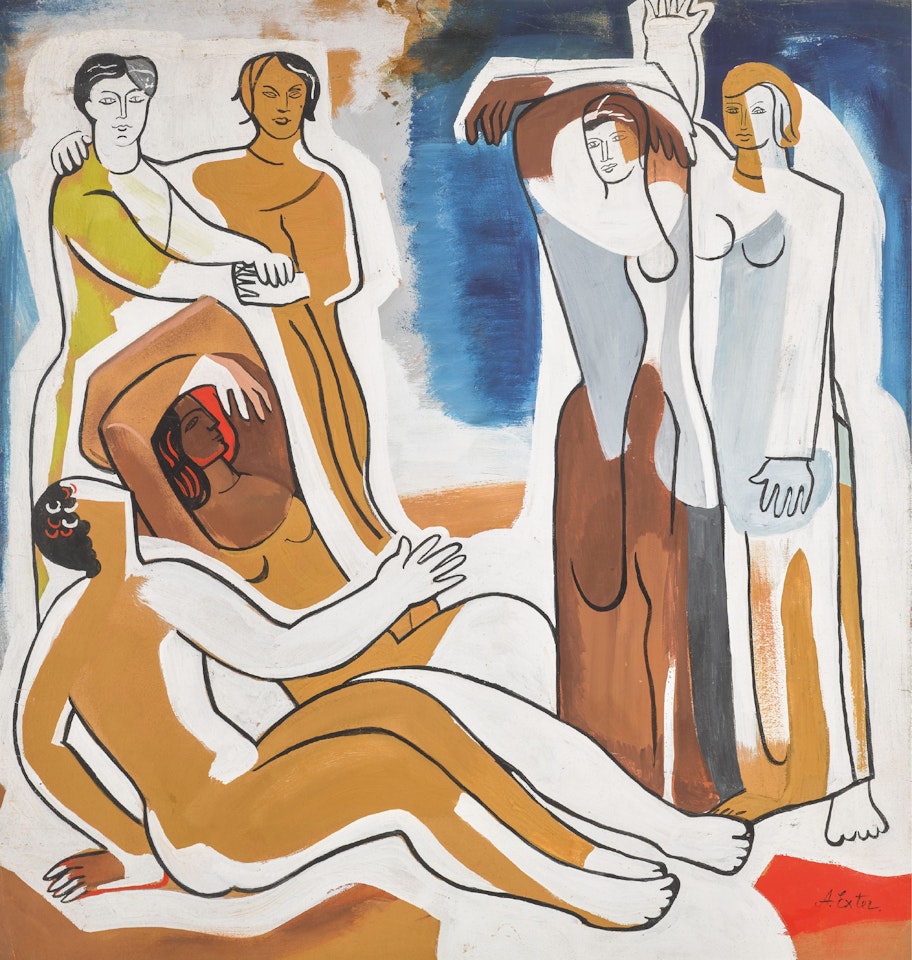 Figurative Composition by Alexandra Exter