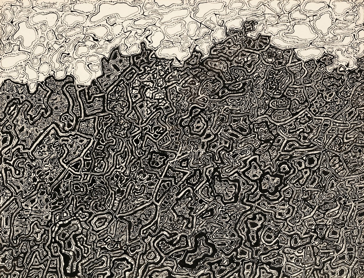 EBLOUISSANTE GLOIRE DE LA TERRE ET DU CIEL by Jean Dubuffet
