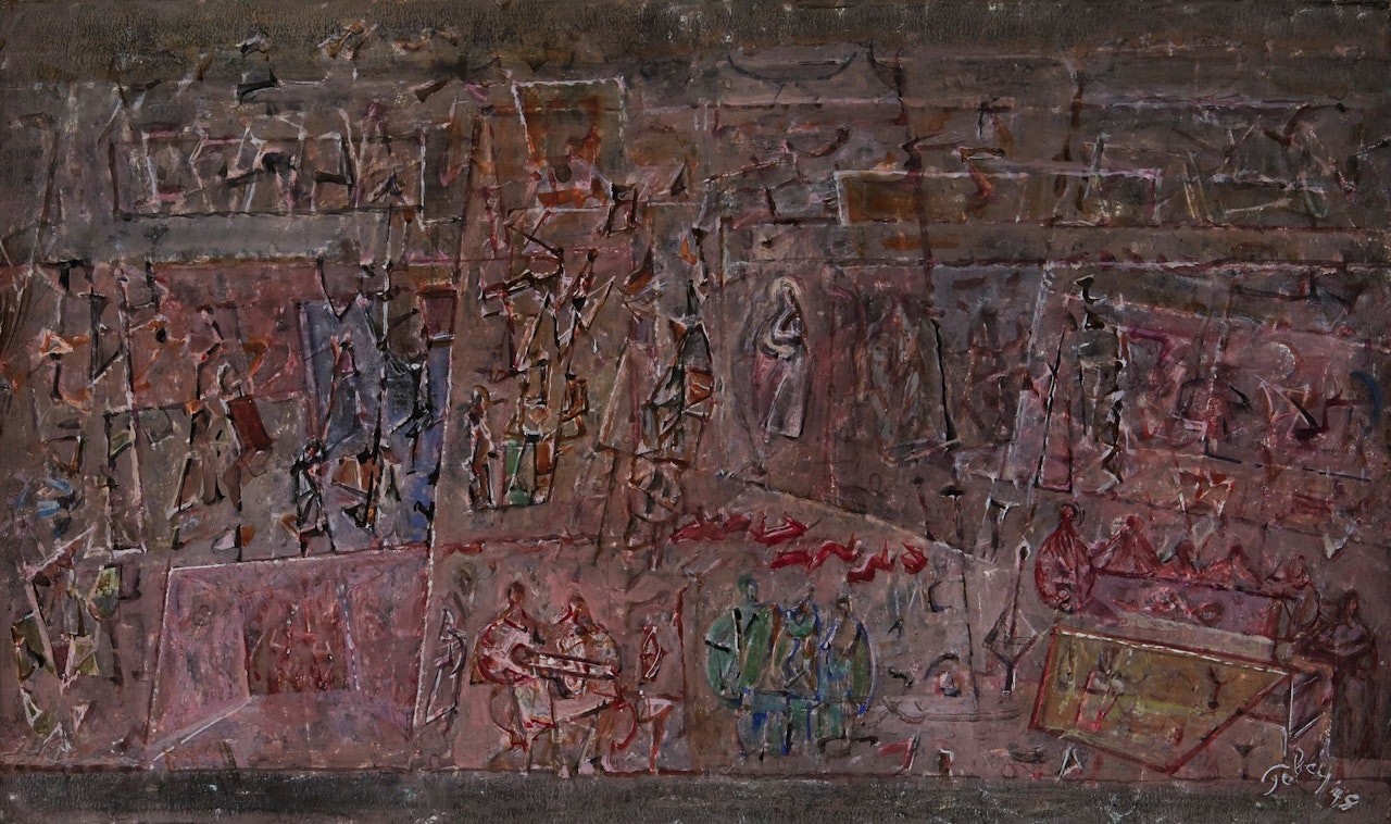 HOMAGE TO THE VIRGIN by Mark Tobey