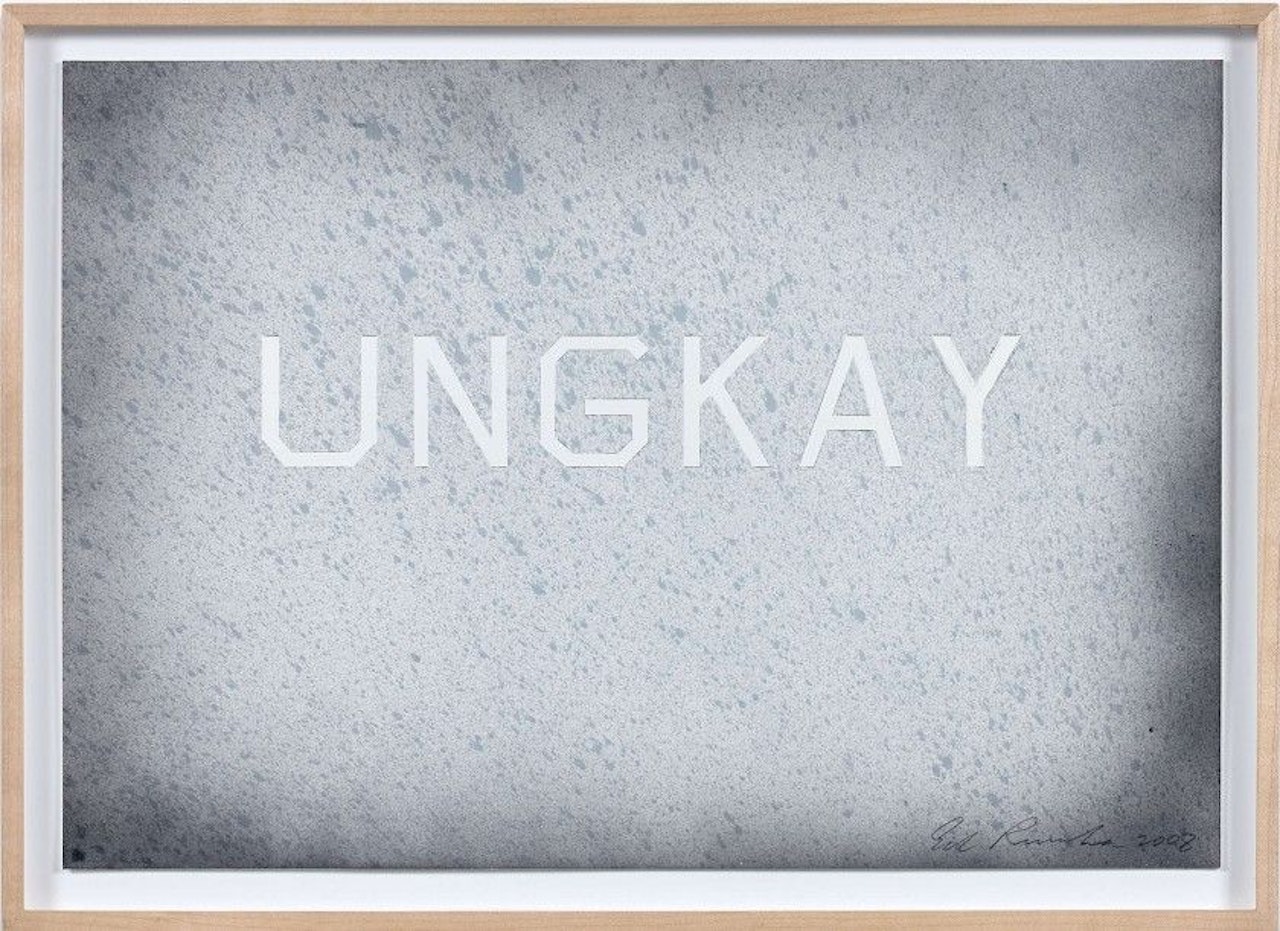UNGKAY by Ed Ruscha