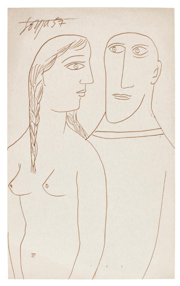 Untitled (Couple) by Francis Newton Souza