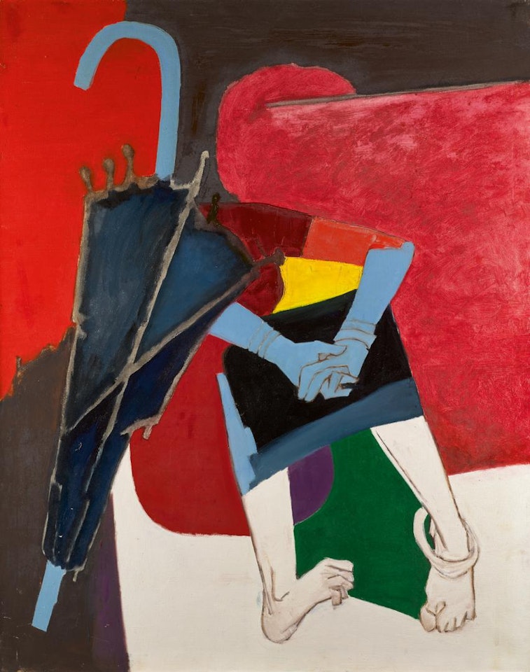 Umbrella VII by M.F. Husain