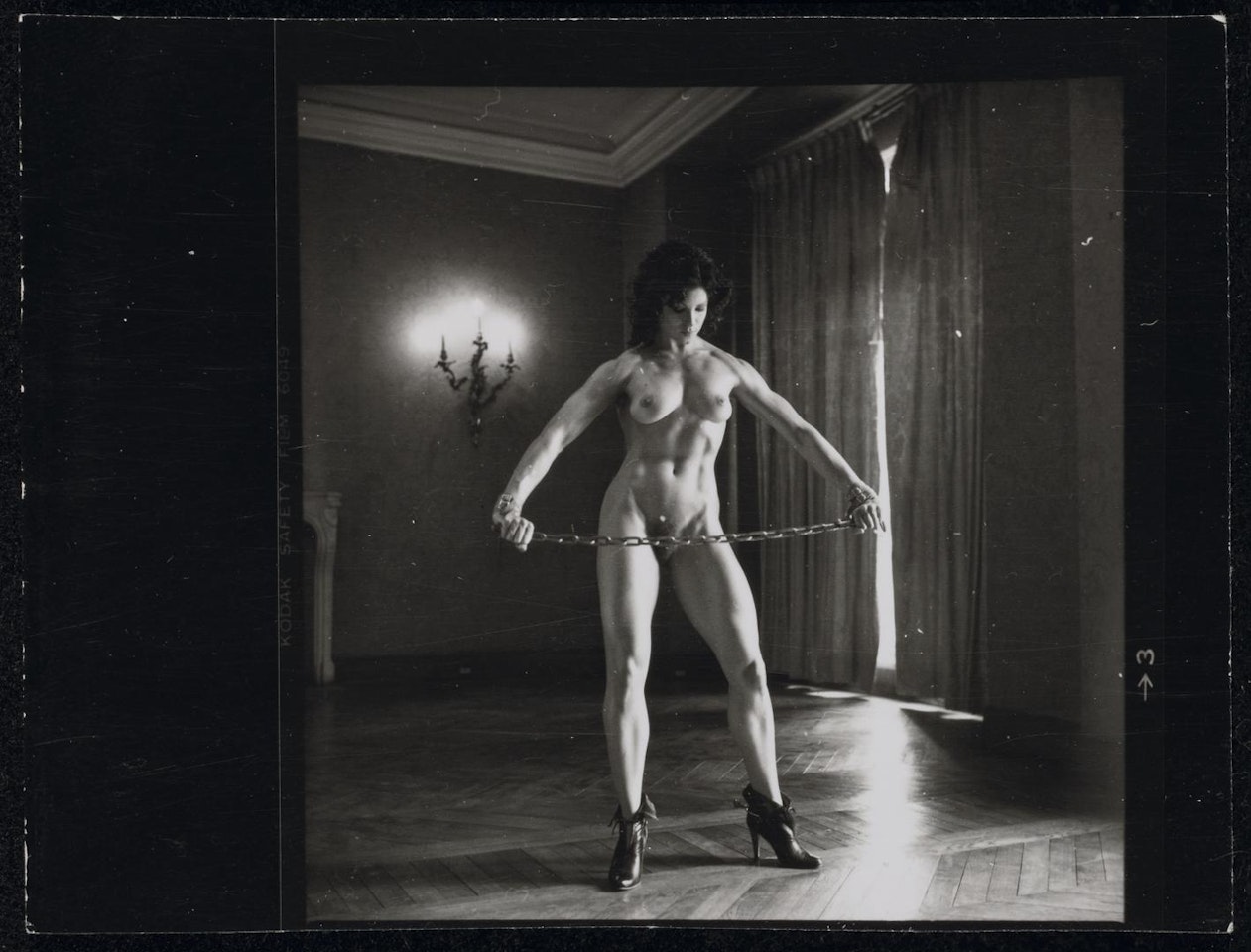 Lisa Lyon in Paris III by Helmut Newton