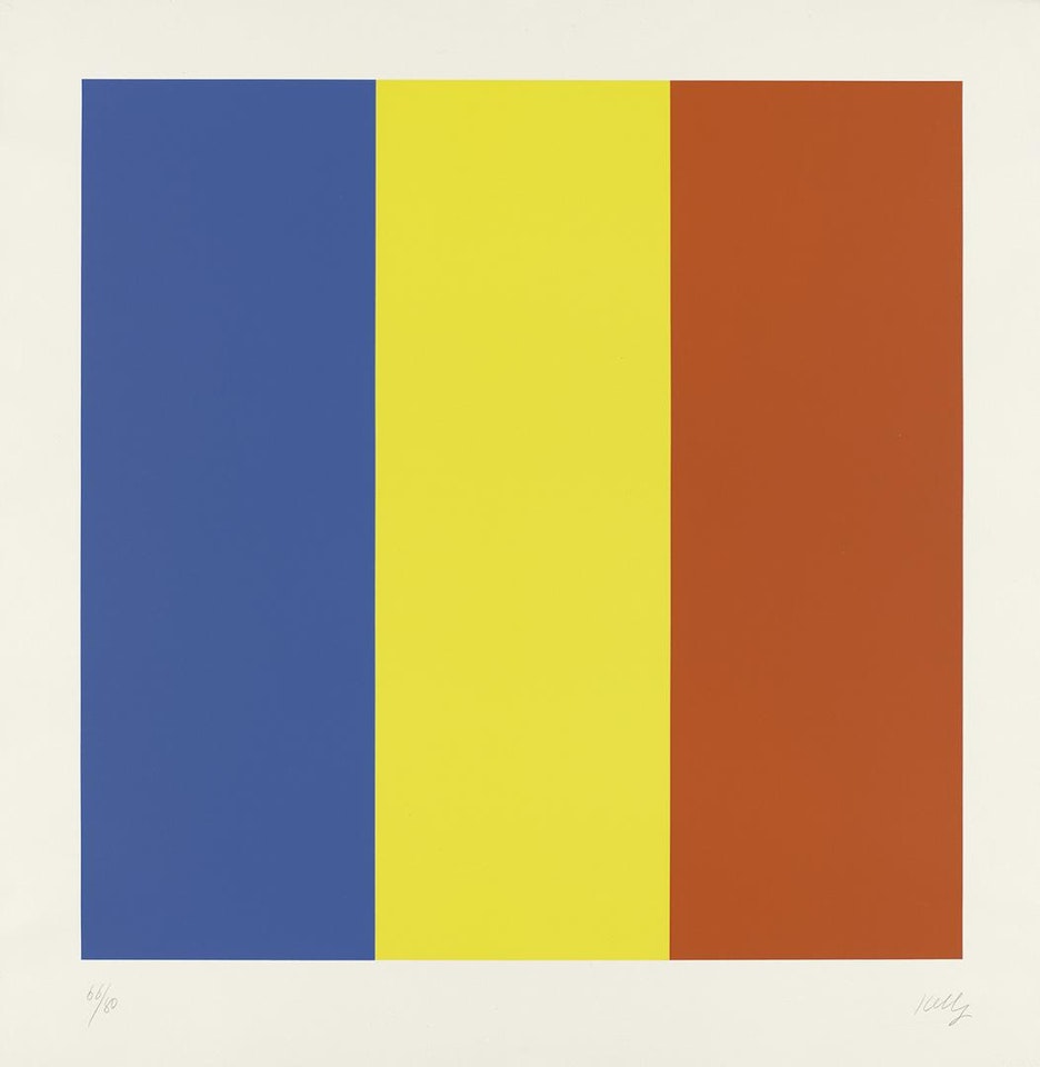 Blue/yellow/red by Ellsworth Kelly