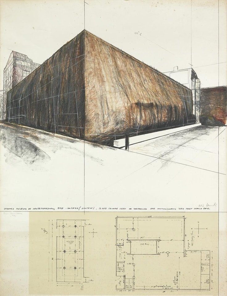 Wrapped Museum Of Contemporary Art, Project For Chicago by Christo