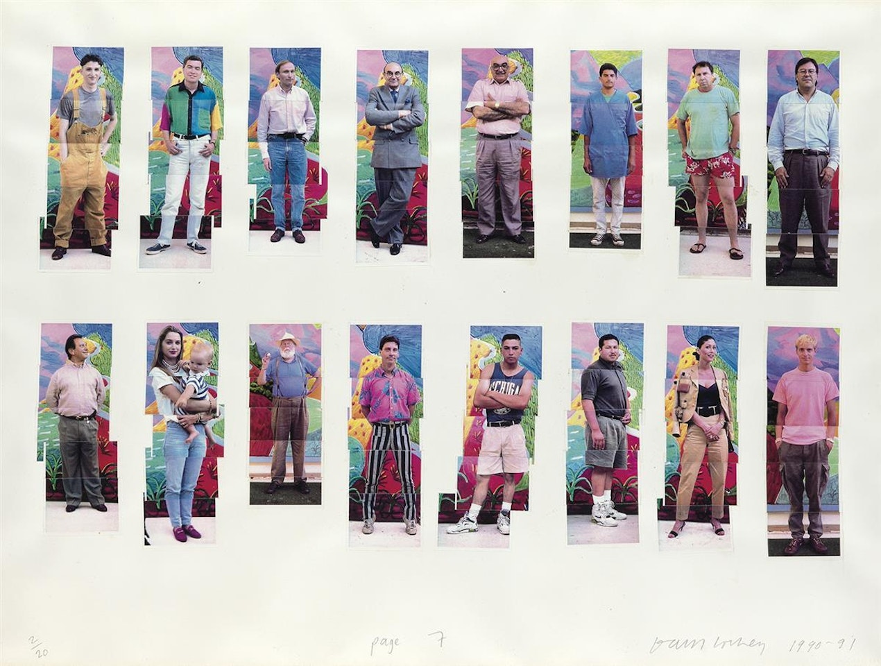 112 L.A. Visitors: Page 7 by David Hockney