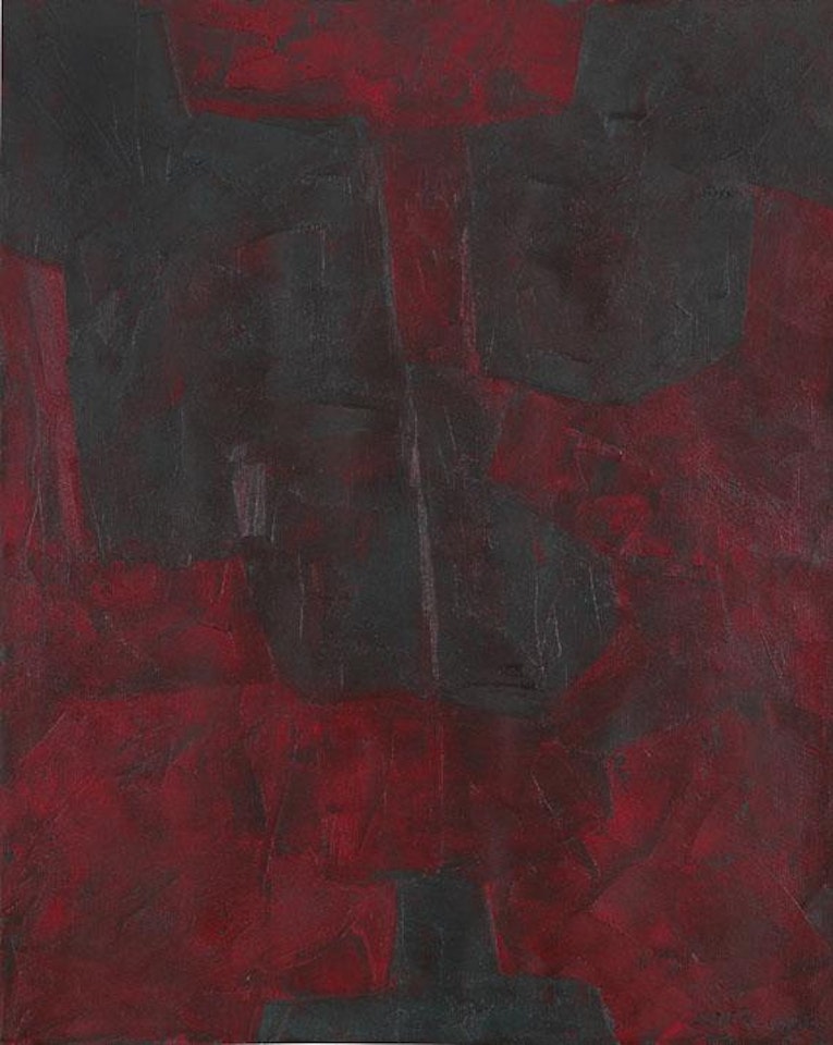 Triptyque, rouge et vert by Serge Poliakoff