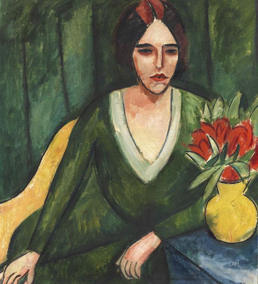 Damenbildnis;  Liegender Akt by Max Pechstein