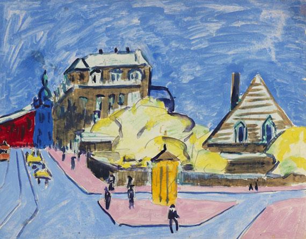 Strassenbild (Dresden) by Ernst Ludwig Kirchner