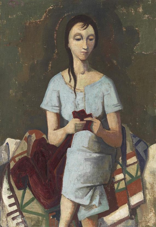 Näherin by Karl Hofer