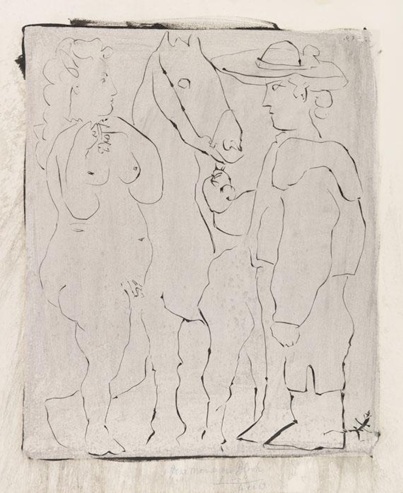 Picador, Femme et Cheval (épreuve rincée) by Pablo Picasso