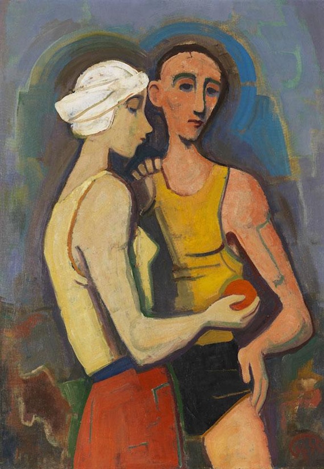 Liebespaar 2 by Karl Hofer