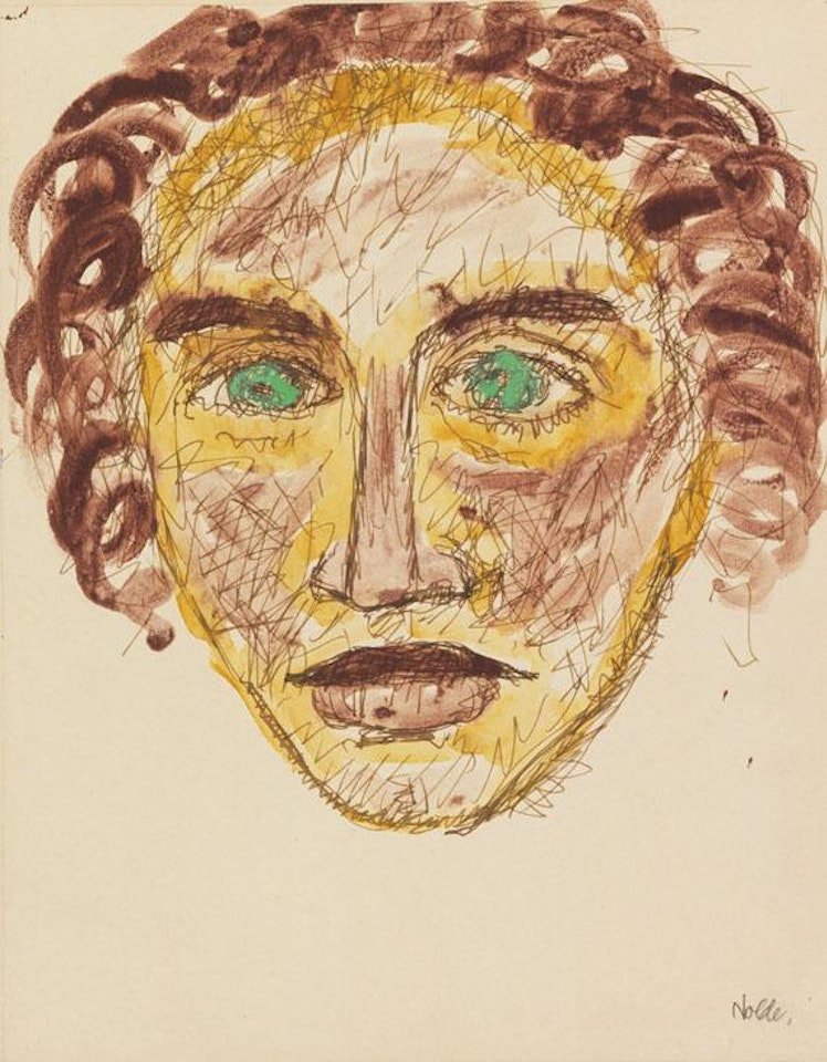 Kopf des Apostels Johannes by Emil Nolde