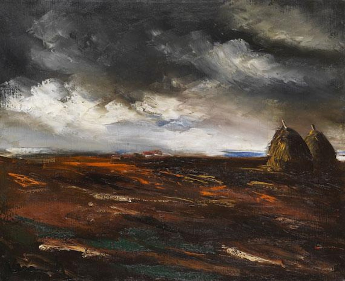Paysage aux meules by Maurice de Vlaminck