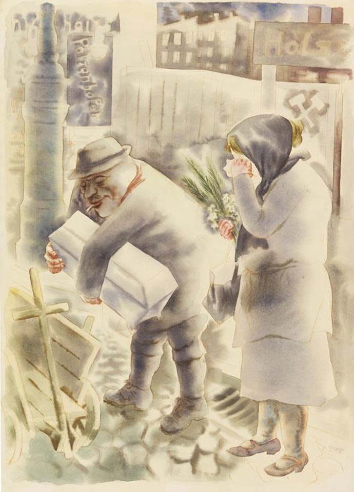 Begräbnis III. Klasse by George Grosz