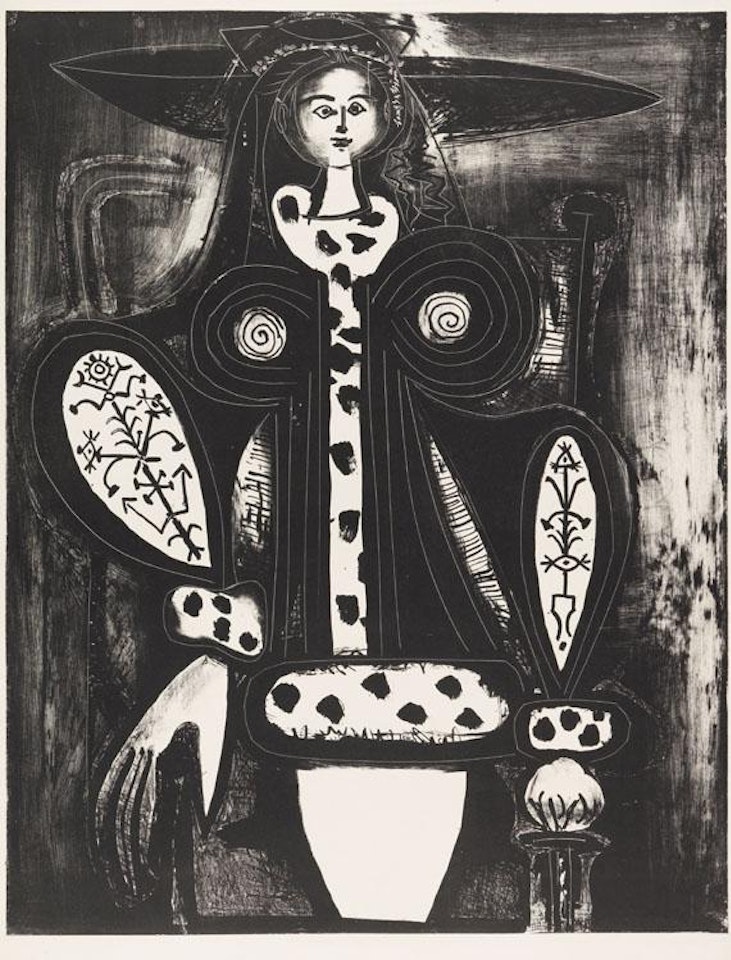 Femme au Fauteuil (daprès le noir) by Pablo Picasso