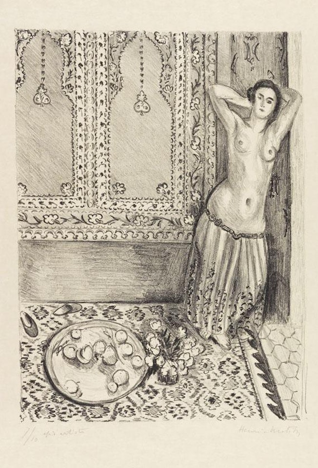 Odalisque debout au plateau de fruits by Henri Matisse