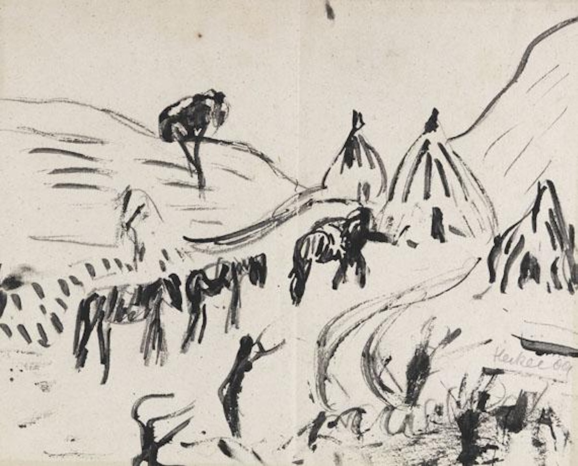 Maultiere by Erich Heckel
