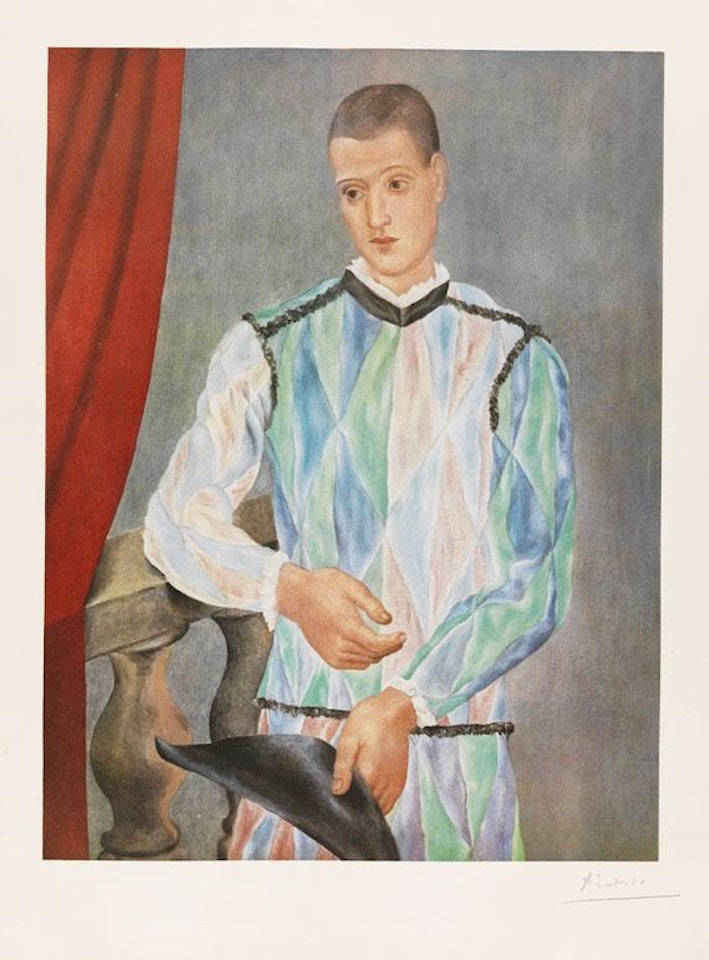 Harlequin by Pablo Picasso