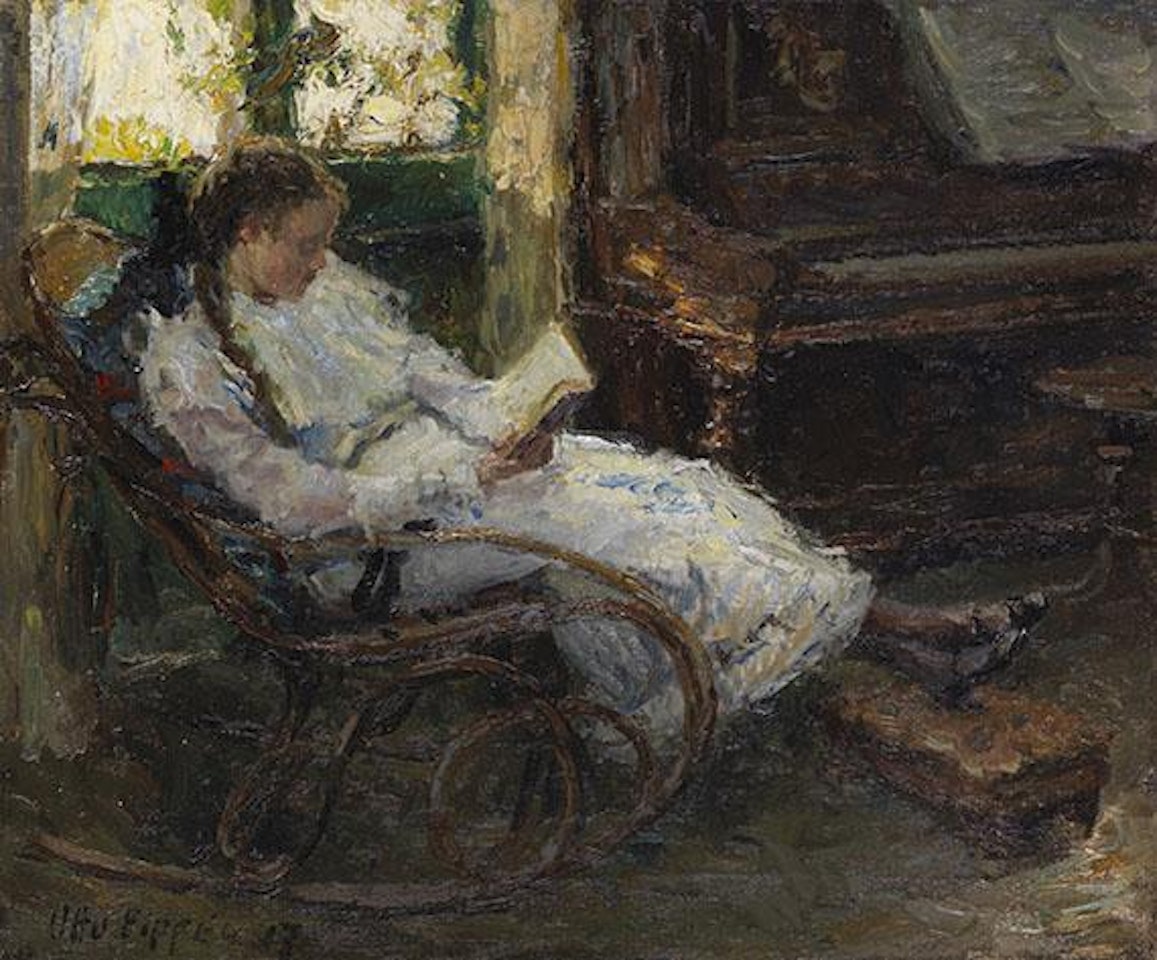 Lesestunde by Otto Pippel