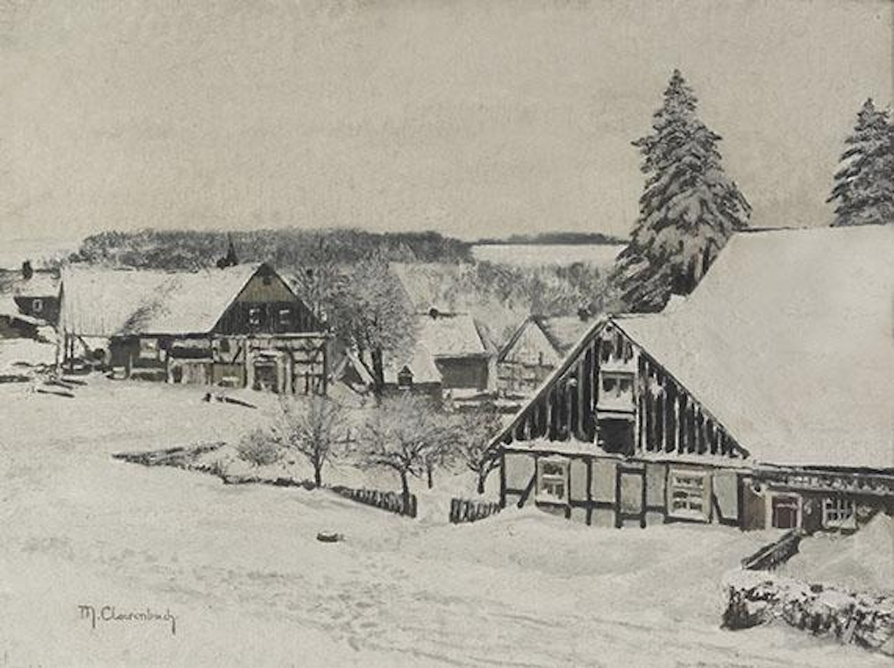Wintertag in Altastenberg by Max Clarenbach