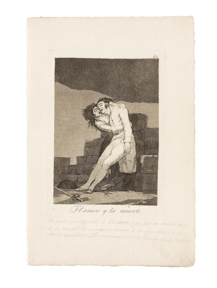 El amor y la muerte, from Los Caprichos (Harris 45) by Francisco José de Goya