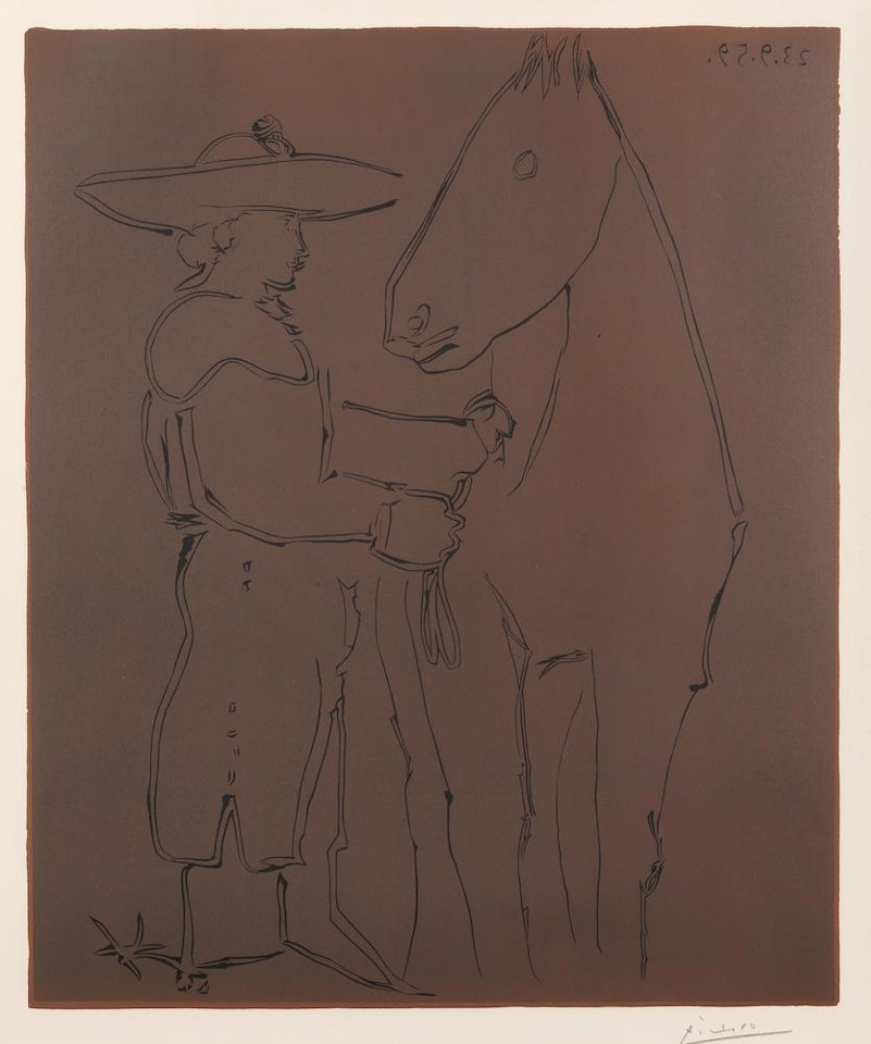 Picador debout avec son Cheval (Bloch 912; Baer ) by Pablo Picasso