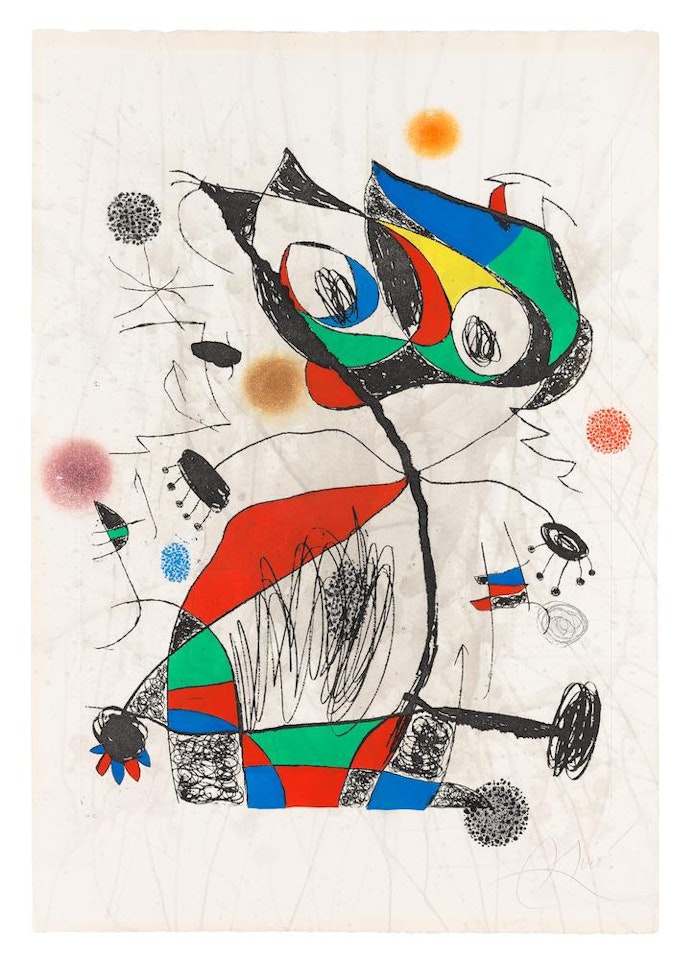 L'Écolière au Buisson (Dupin 745) by Joan Miró