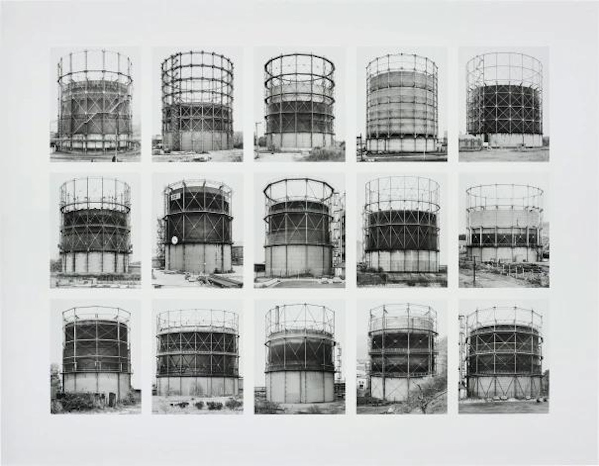 Gasbehälter (Gas Tanks), image VII, from Typologies series by Bernd & Hilla Becher
