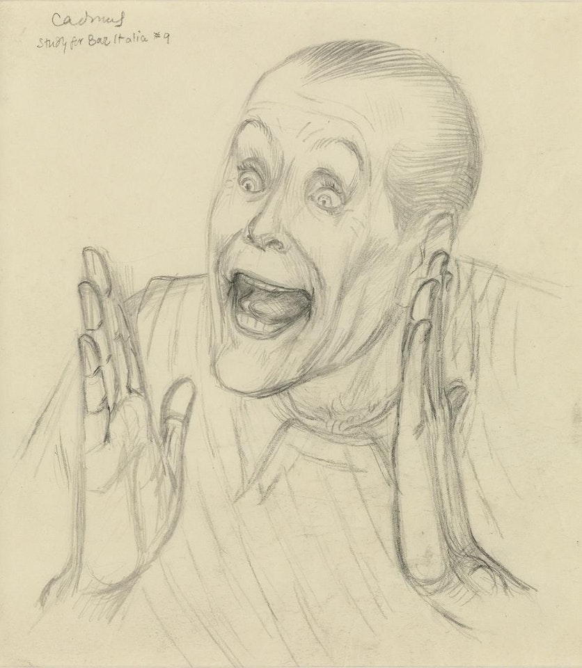 Study for Bar Italia #9 by Paul Cadmus