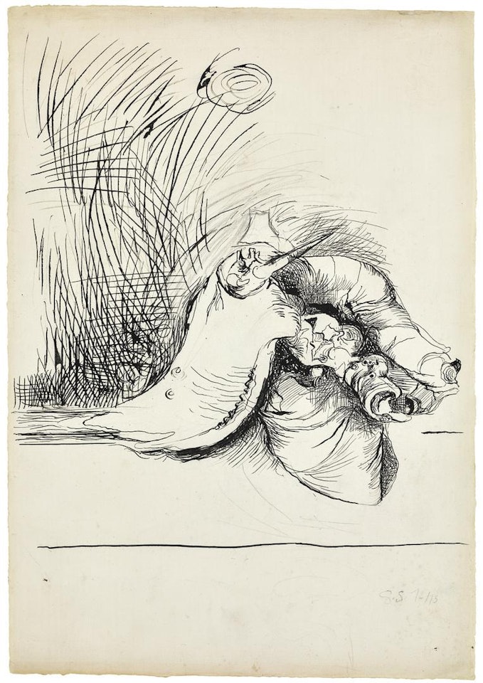 STUDY FOR UNDULATING FORM by Graham Sutherland