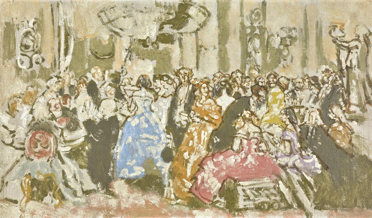 STUDY FOR GLENCORA (AFTER JOHN GILBERT) by Walter Richard Sickert