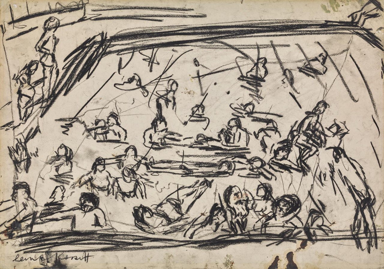 SWIMMING POOL by Leon Kossoff