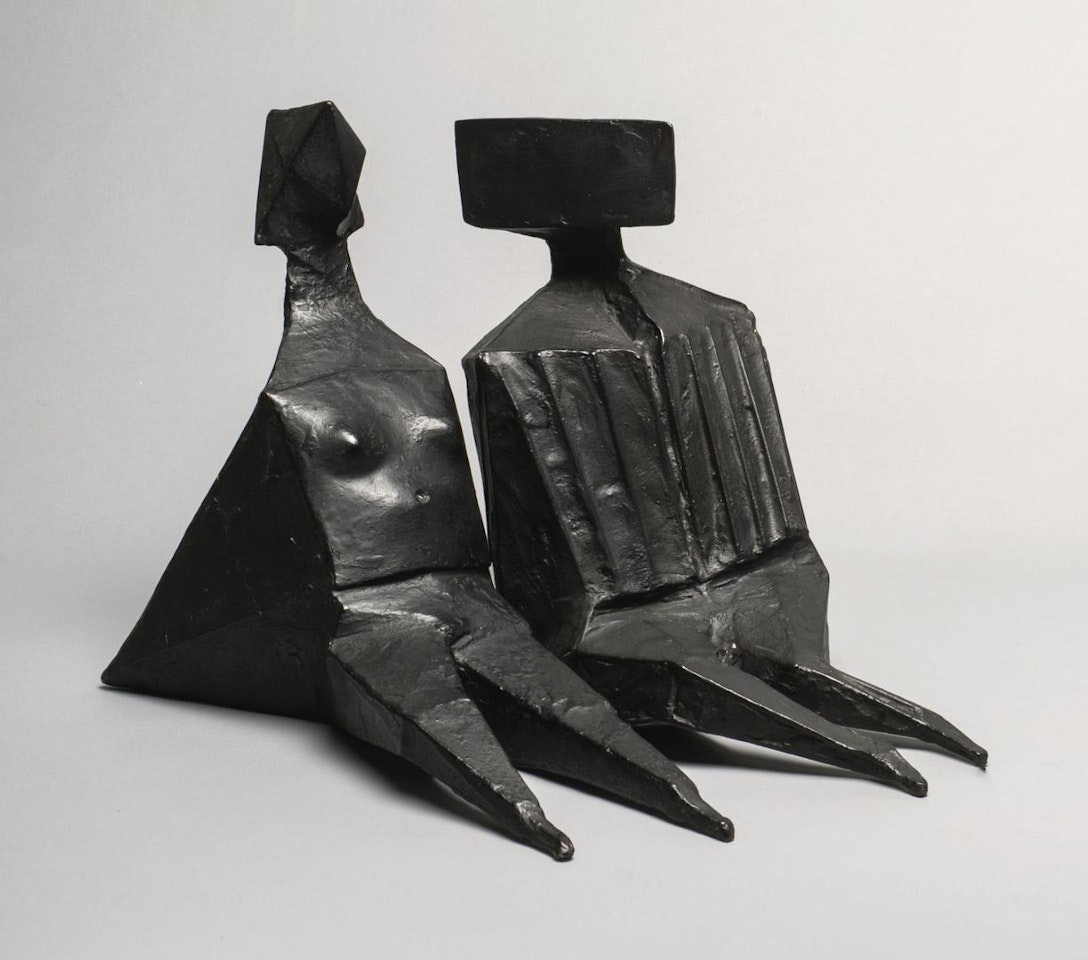 PAIR OF SITTING FIGURES VIII by Lynn Chadwick