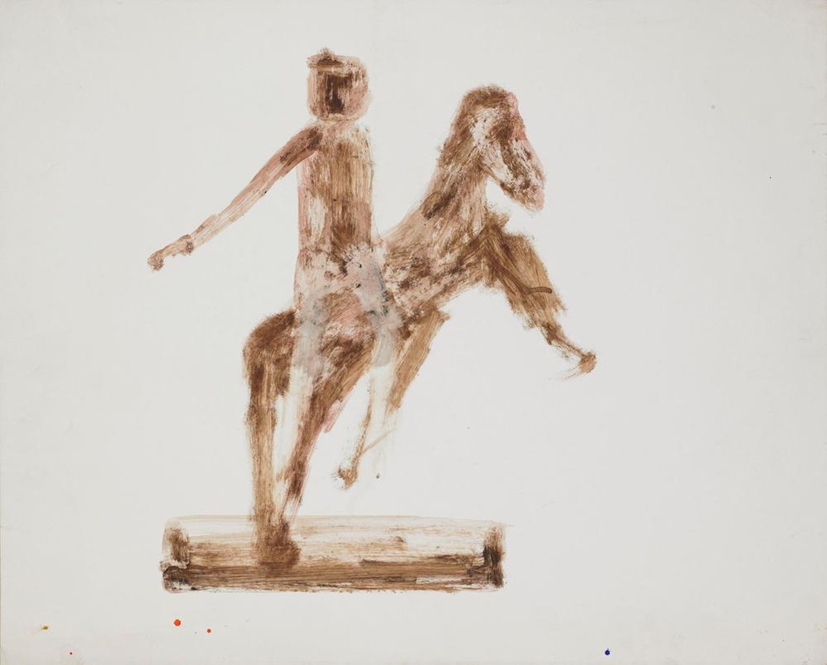 Kelly on Rearing Horse by Sidney Nolan