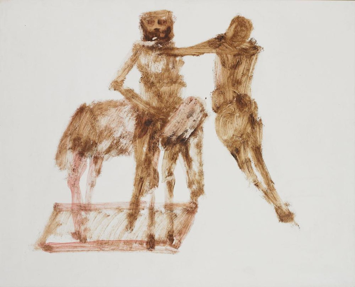 Kelly, Horse and Figure by Sidney Nolan