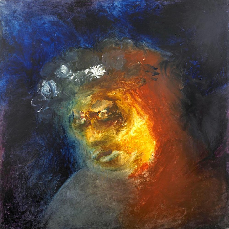 Adelaide Woman in Hat with White Flowers by Sidney Nolan