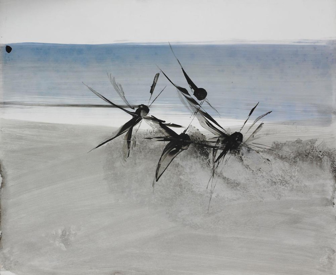 Dune Flowers and Ocean by Sidney Nolan