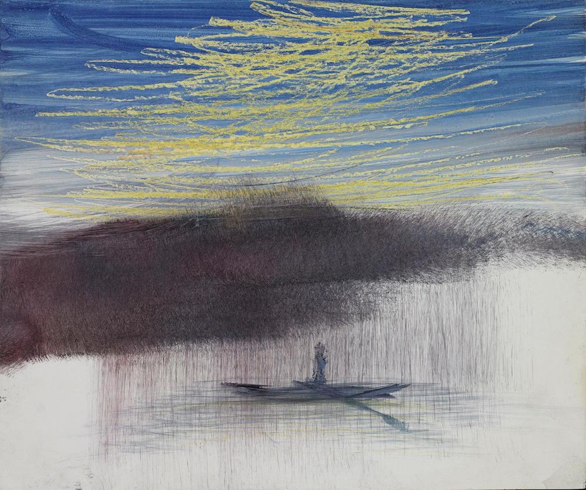 Figure in a Boat by Sidney Nolan