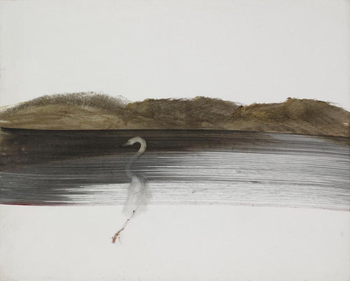 Swan and Reflection by Sidney Nolan